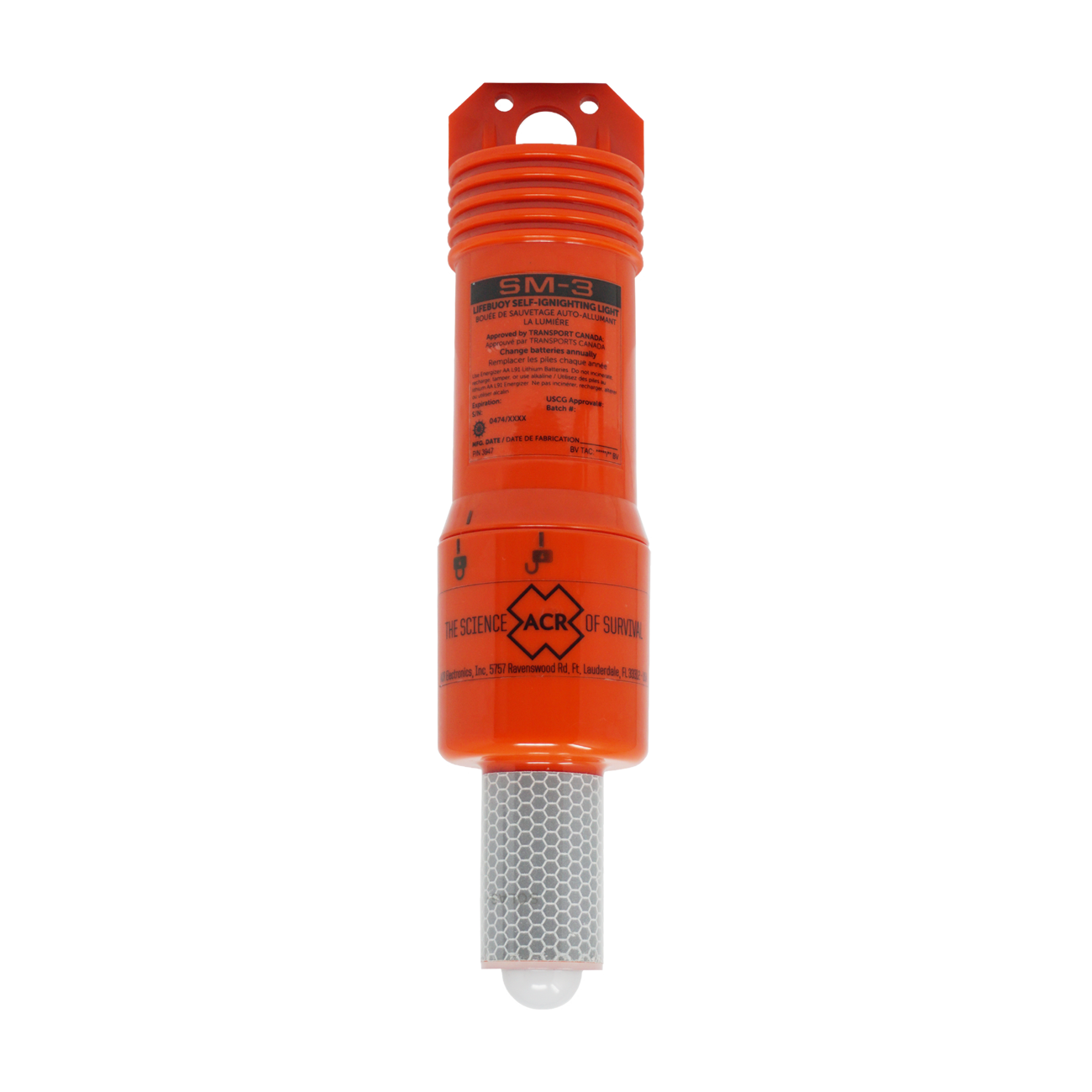 ACR SM-3 SOLAS/GMDSS Approved Lifebuoy Marker Light